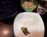 A picture of step 1 of Red Cabbage Modak (Red Cabbage, Coconut and mixed nuts).