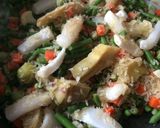 Foto del paso 2 de la receta Paella de choco y verduras🐙🥘🦐