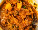 A picture of step 14 of Kathal Masala.