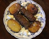 A picture of step 4 of California Farm Broiled Lamb Kebabs.