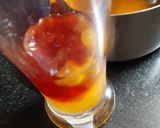 A picture of step 2 of Strawberry Crushed Boba Ice Tea.