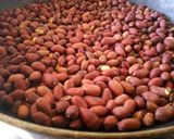 A picture of step 5 of Karanga/peanuts pan dried.