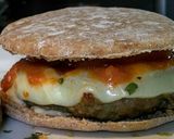 Foto del paso 15 de la receta: HAMBURGUESAS De Pollo al Salmorejo con Pan Pita...!