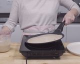 A picture of step 3 of Crepes with spiced strawberries.