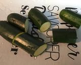 Une image de l'étape 2 de Courgettes marinées grillées à la plancha (pêche gingembre citron).