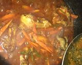 A picture of step 1 of Chicken cabbage sauce.