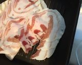 Une image de l'étape 5 de Salade de riz aux légumes,olives et pancetta grillée.