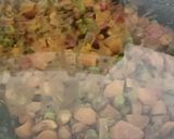 A picture of step 4 of Basanti Poha.