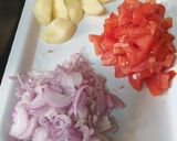 A picture of step 1 of Chickpeas curry.