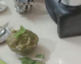 A picture of step 4 of Pudina chutney.
