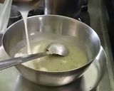 A picture of step 5 of Honey glazed Kiwi Thandai.