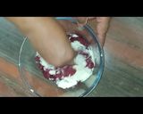 A picture of step 3 of Stuffed beetroot rasogulla recipe.