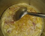 A picture of step 1 of Qeema methi aloo.