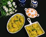 A picture of step 9 of Jal Bhara Chichinga / Steamed fritters in Snake Gourd curry.