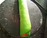 A picture of step 13 of Sweet colourful Custard mathari.