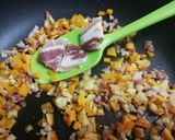Foto del paso 2 de la receta: Quiche de calabaza, nabos y bacon con confitura de piquillos
