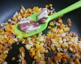 Foto del paso 2 de la receta: Quiche de calabaza, nabos y bacon con confitura de piquillos