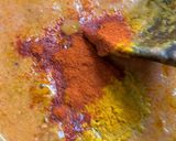 A picture of step 4 of Rohu Fish in tomato-mustard curry.
