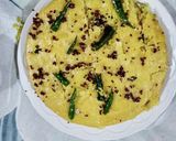 A picture of step 2 of Besan Dhokla🍱.