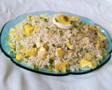 A picture of step 5 of Eggs Fried Rice.