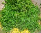 A picture of step 4 of Shepu - Moong Dal Sabji.