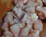 A picture of step 1 of Chicken fried rice.