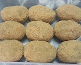 A picture of step 2 of Crispy raw jackfruit cutlet (Echorer cutlet).