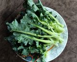 A picture of step 1 of Broccoli Leaves Bhaji.