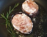 A picture of step 4 of Butternut Squash Steaks Topped with Caramelised Onion Hummus.