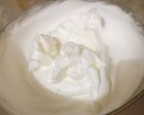 A picture of step 7 of Air light fluffy chiffon cake using waterbath baking method.