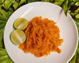 Foto langkah ke 4 dari resep Ribbon Salad Wortel.