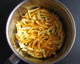 A picture of step 2 of Candied Orange Peel.