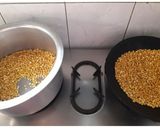 A picture of step 1 of Besan Ladoos from Chana Dal.