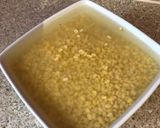 A picture of step 1 of Moong daal halwa.