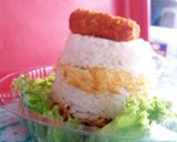 Foto langkah ke 7 dari resep Nasi lapis uno.