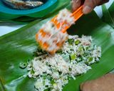 Foto langkah ke 4 dari resep Pepes ikan asin / linting gerih Abang.