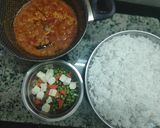 A picture of step 1 of Veg Biryani.