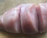 Foto del paso 4 de la receta Pechuga de pollo al horno rellena de Kale y Mozzarella