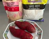 A picture of step 1 of Buckwheat and Sweet Potato Patties.