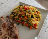 Foto del paso 4 de la receta: Arroz con calabacín, zanahoria y pimientos