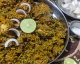 A picture of step 8 of Chicken Biryani.