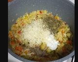 A picture of step 3 of Cheese Risotto.