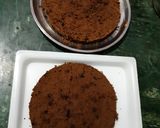 A picture of step 10 of Butterscotch rajbhog ice-cream chocolate cake.