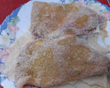 Foto del paso 2 de la receta: Libritos de queso con guisantes. Airfryer y microondas