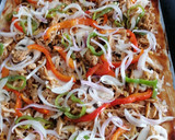 Foto del paso 8 de la receta: Pizza vegetariana de bocaditos de heura con salsa barbacoa