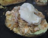 Foto del paso 4 de la receta: Sandwich de berenjena, pollo bbq y queso🧀🌯🥙🍆