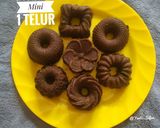 Foto langkah ke 4 dari resep Brownies Mini 1 Telur.