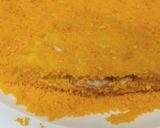 A picture of step 3 of Tikka fried sandwich.