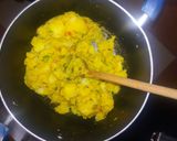 A picture of step 2 of Samosa(Irish filling).