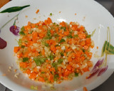 Foto del paso 2 de la receta: Mero al horno con calabacín y verduritas tricolor